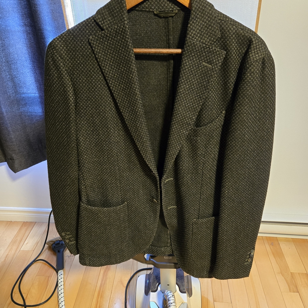 Men's L.B.M 1911 US 40R / EU 50R Blazer Sportcoat Jacket Dark Green